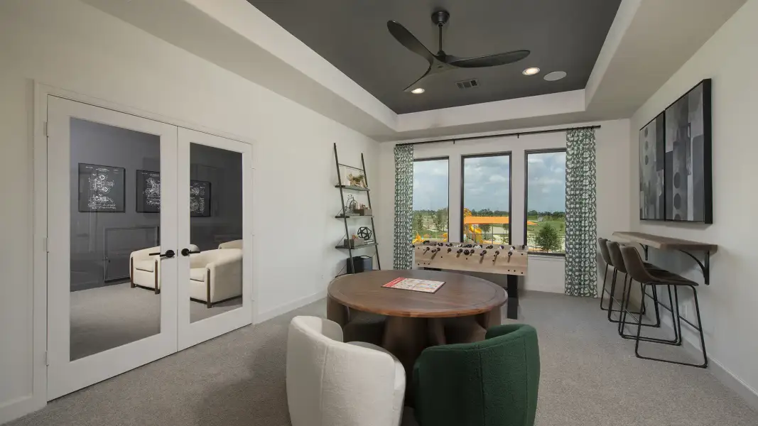 Furnished interior view inside a new home in Meridiana, Manvel (Image 8).