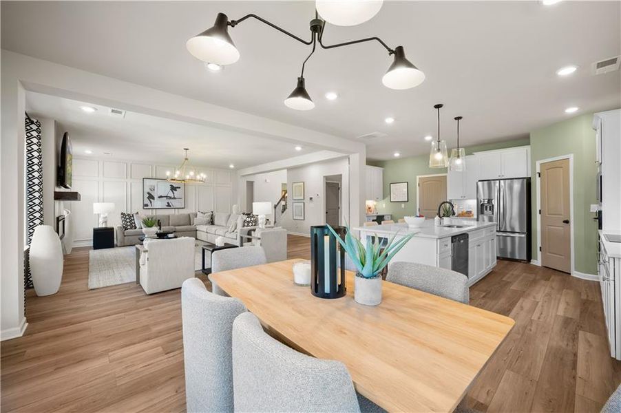 Furnished interior view inside a new home in Adagio, Dacula (Image 10). Furnished interior view inside a new home in Adagio, Dacula (Image 10).