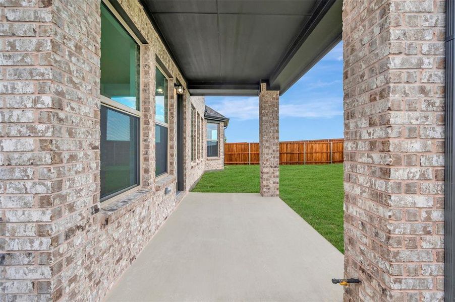 Exterior details and patio area of a home in Lilyana, Celina (Image 3).