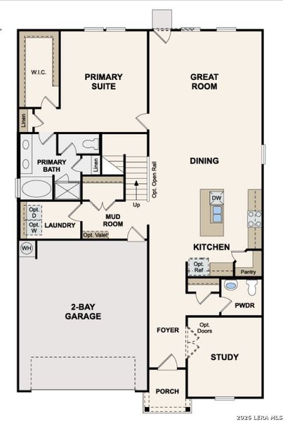 2D floor plan layout of this home in Garden Grove, San Antonio, TX (Image 3).