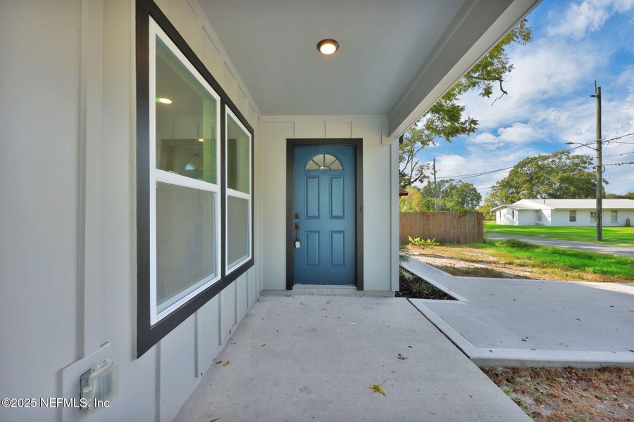 Exterior details and patio area of a home in , Jacksonville (Image 3). Exterior details and patio area of a home in , Jacksonville (Image 3).