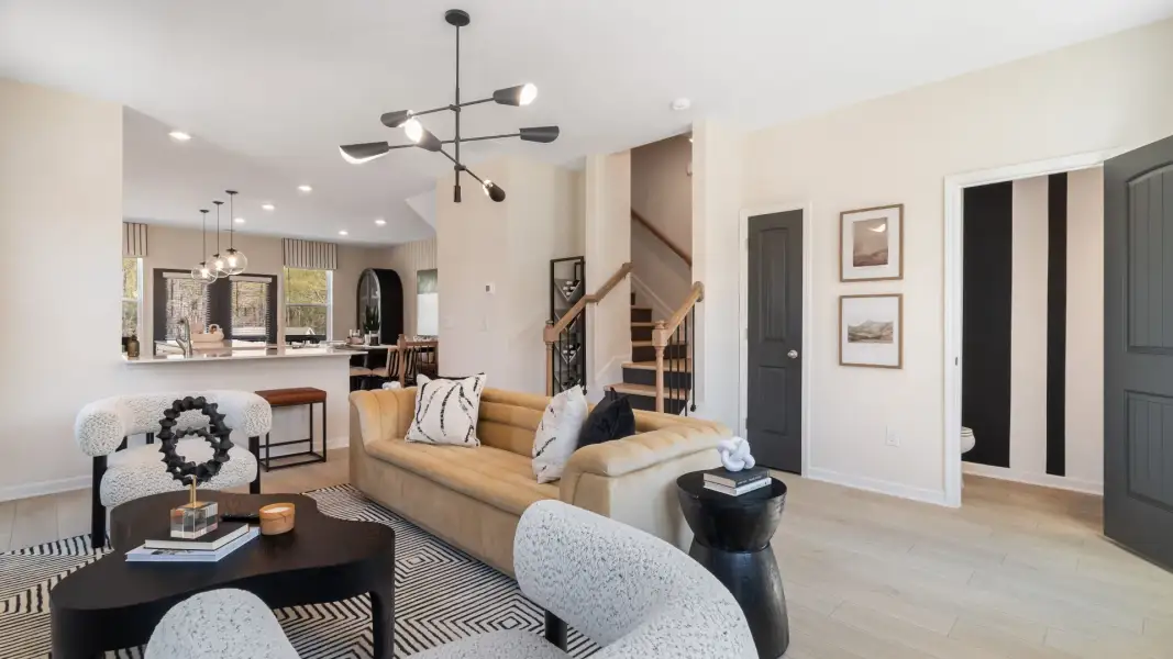 Furnished interior view inside a new home in Daybreak, Newnan (Image 22).