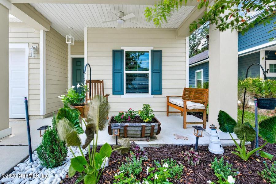 Front exterior of a new home in Tributary, Yulee, FL, highlighting curb appeal (Image 25).