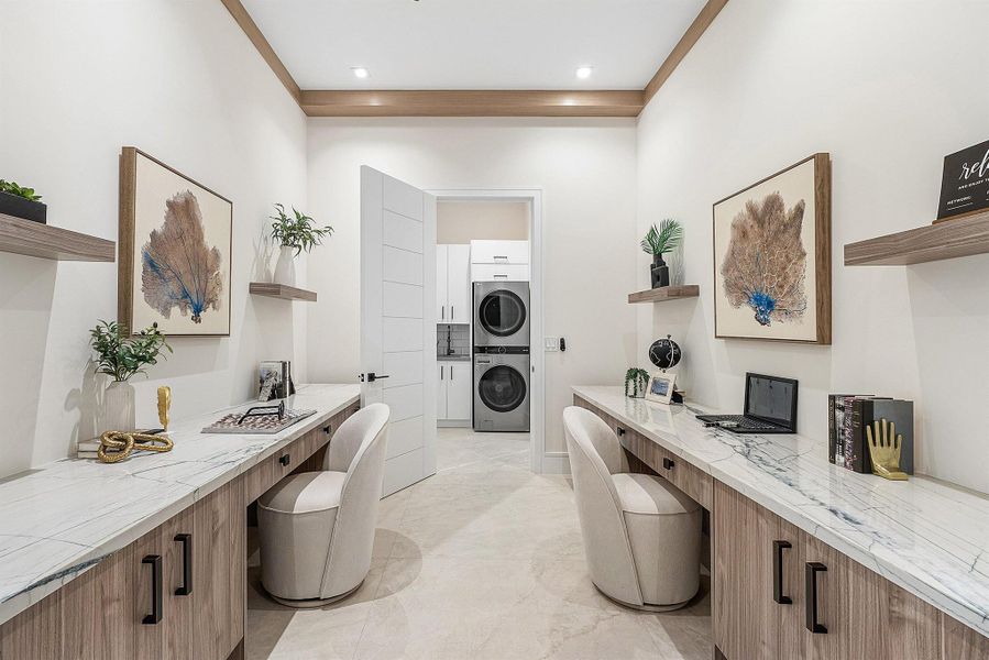 Furnished interior view inside a new home in , Boca Raton (Image 8). Furnished interior view inside a new home in , Boca Raton (Image 8).