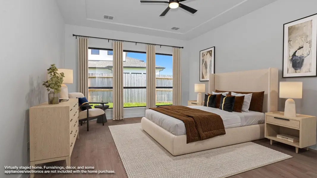 Furnished interior view inside a new home in Sienna 65' - Valencia, Missouri City (Image 6).