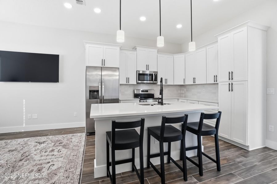 Furnished interior view inside a new home in , Jacksonville Beach (Image 4). Furnished interior view inside a new home in , Jacksonville Beach (Image 4).
