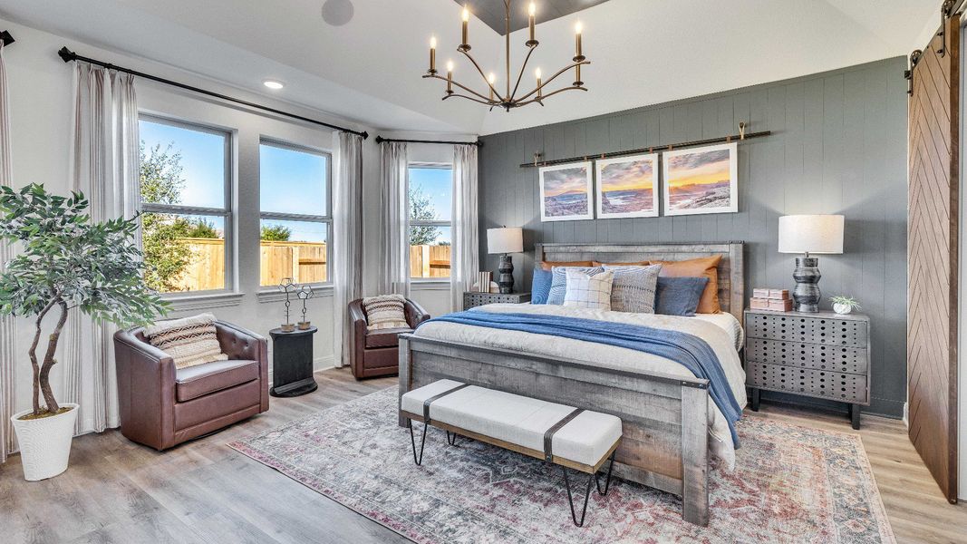 Representative furnished interior of a home built from the Palm by DRB Homes in Oaks at San Gabriel, Georgetown (Image 18).