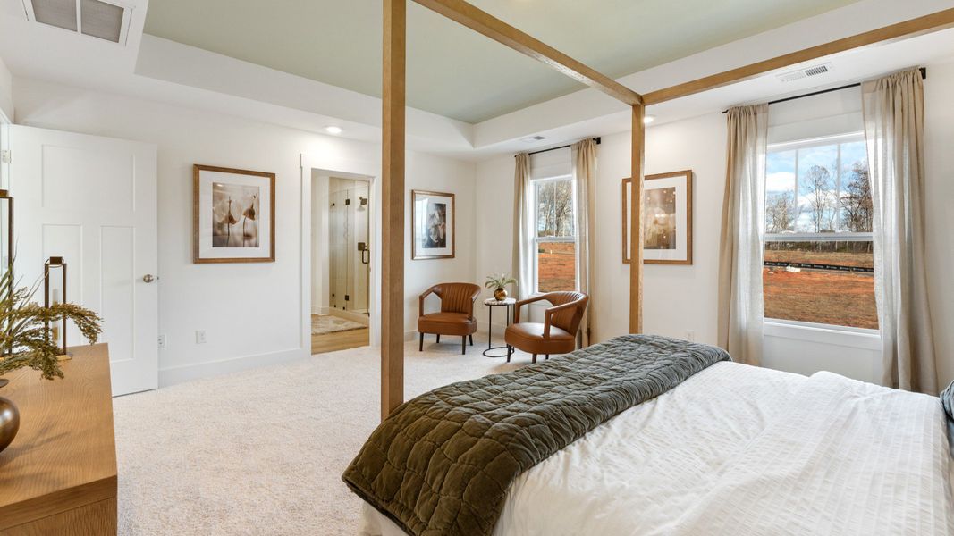 Representative furnished interior of a home built from the Drayton by DRB Homes in Pelham Crossing, Greenville (Image 31).