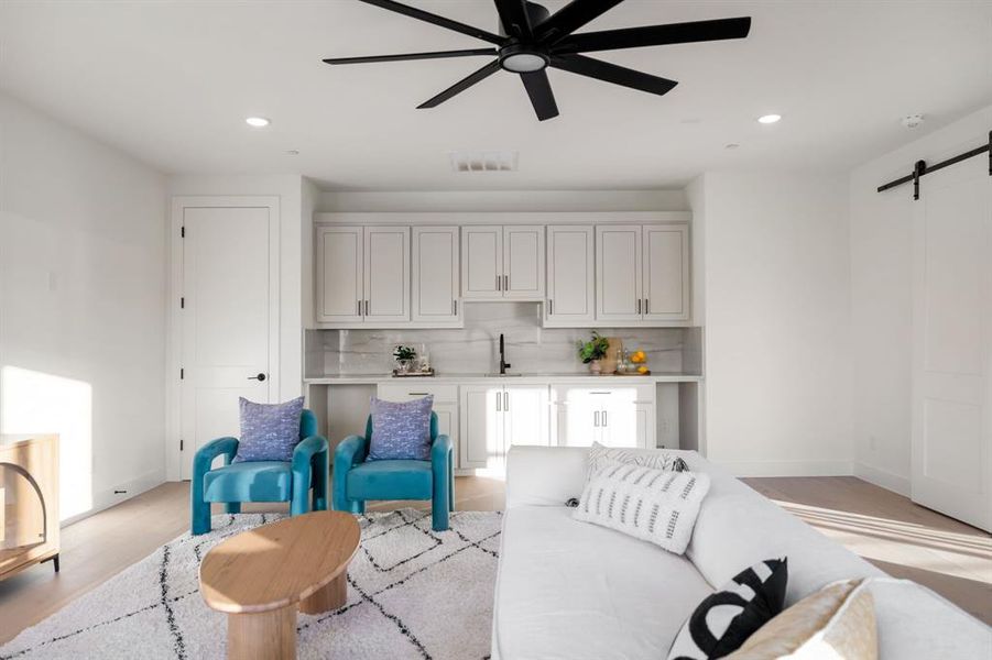 Furnished interior view inside a new home in Dove Station, Grapevine (Image 32).