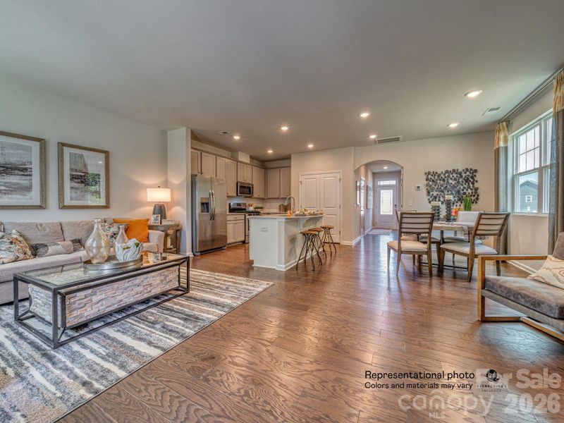 Furnished interior view inside a new home in Redhawk, Belmont (Image 3).