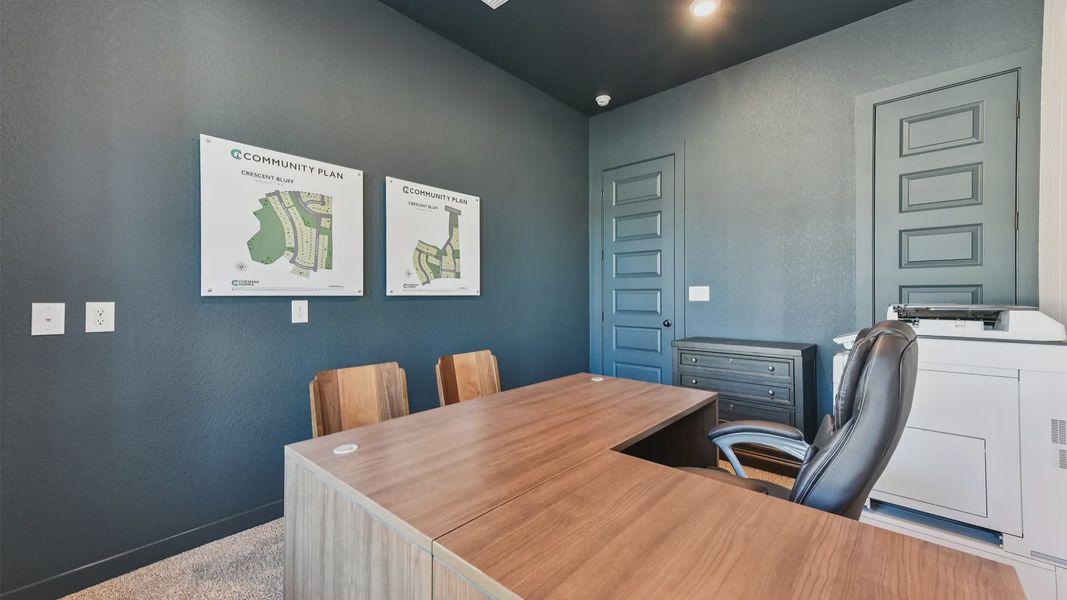 Representative furnished interior of a home built from the Peyton by Chesmar Homes in The Grove at Blackhawk, Pflugerville (Image 9).