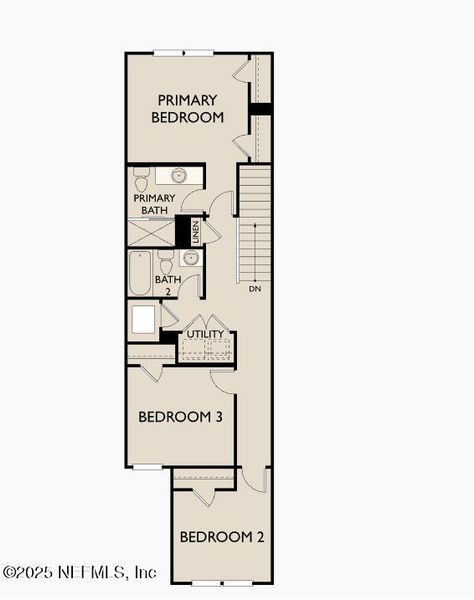 2D floor plan layout of this home in , Jacksonville, FL (Image 3).