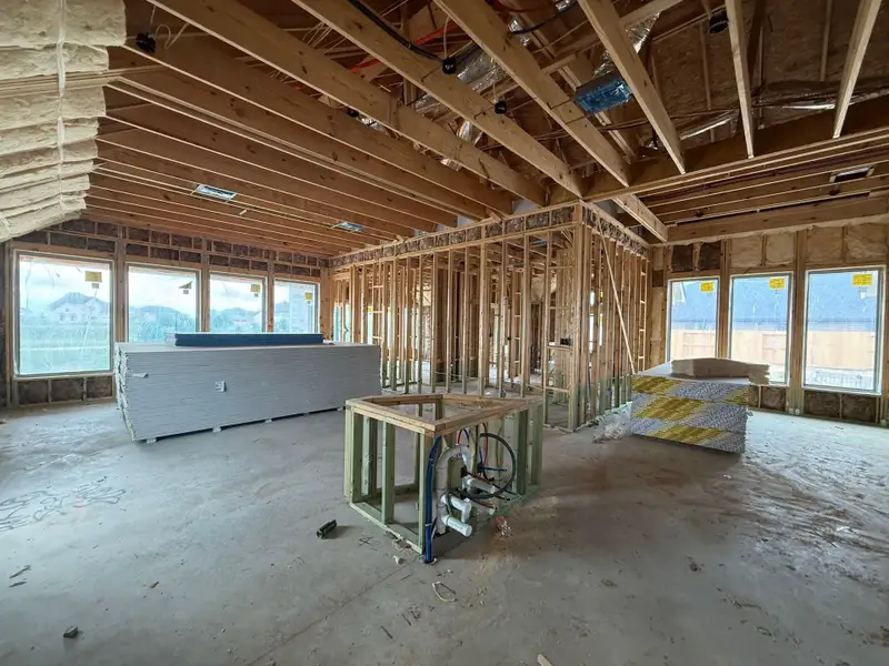 In-progress construction of a new home in Candela, Richmond, TX (Image 3).