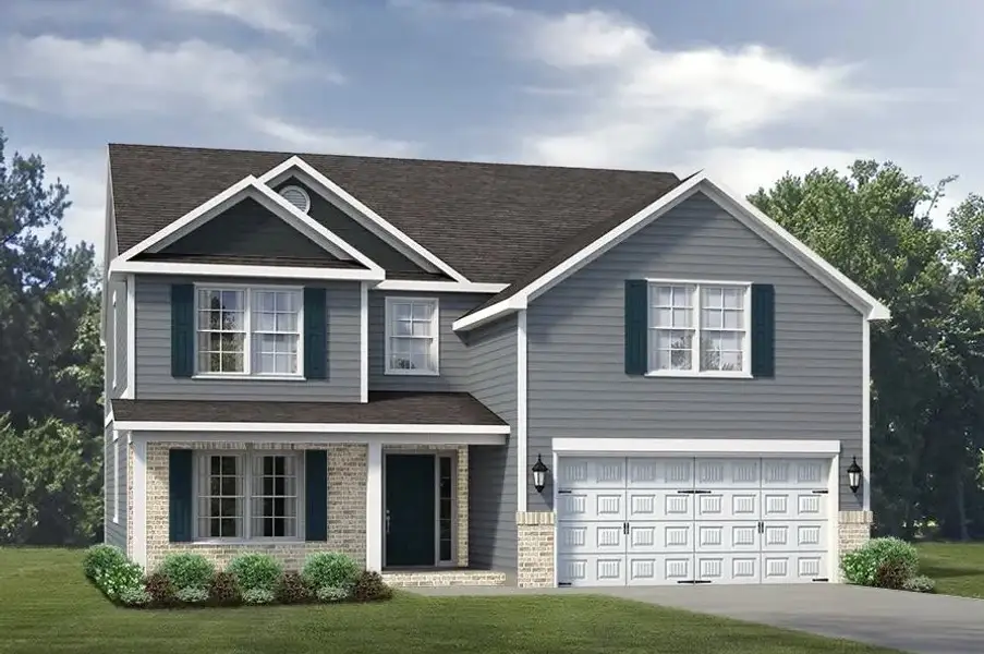 Front exterior of a home in the Sullivans Reserve community, located in Walkertown, NC (Image 15).
