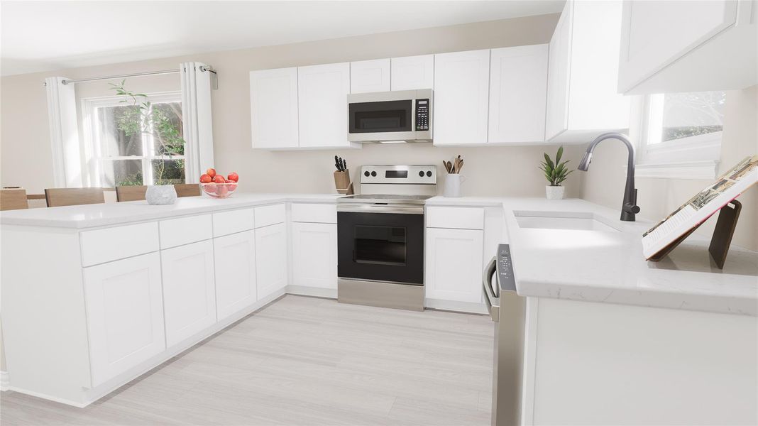 Furnished interior view inside a new home in , Temple (Image 11).