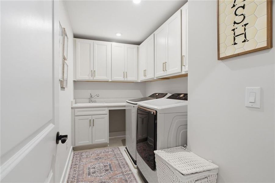 Furnished interior view inside a new home in , Flowery Branch (Image 33).