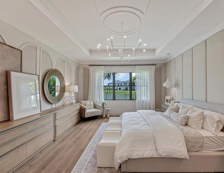 Furnished interior view inside a new home in Apex at Avenir, Palm Beach Gardens (Image 18).