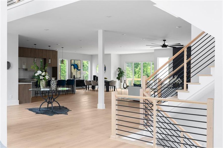 Furnished interior view inside a new home in , Atlanta (Image 13).