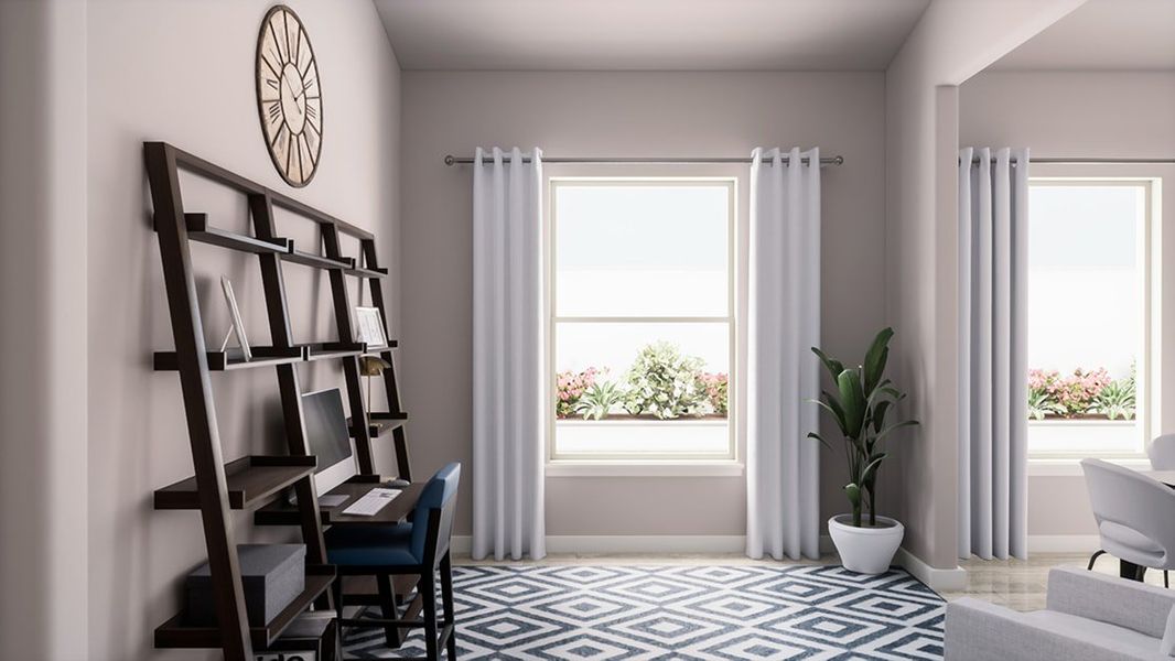 Representative furnished interior of a home built from the Savannah by Tri Pointe Homes in Bridgewater, Midlothian (Image 32).
