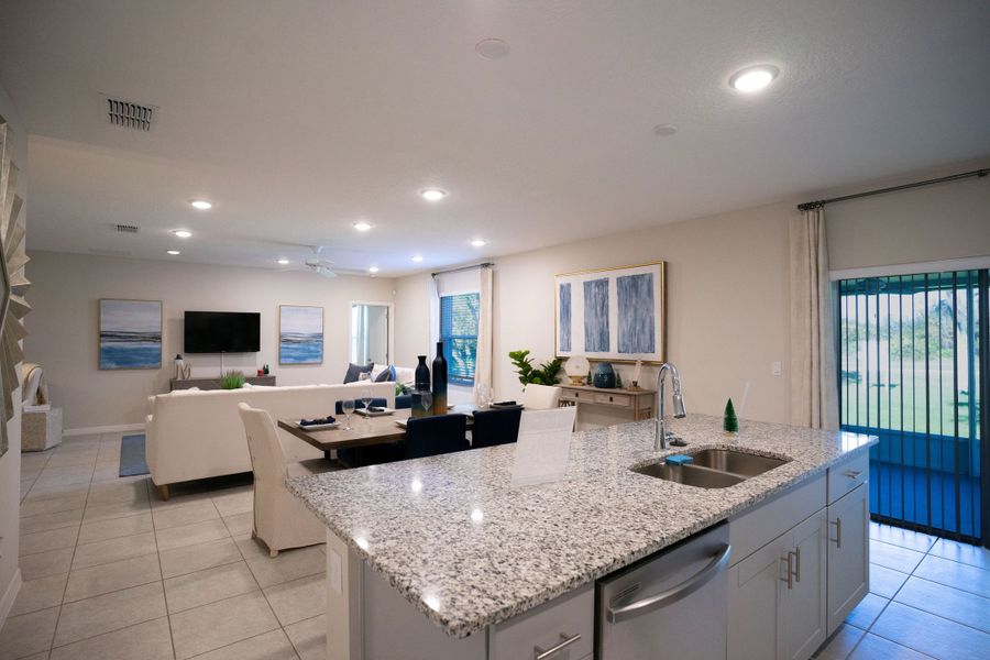 Furnished interior view inside a new home in Poinciana, Kissimmee (Image 8).