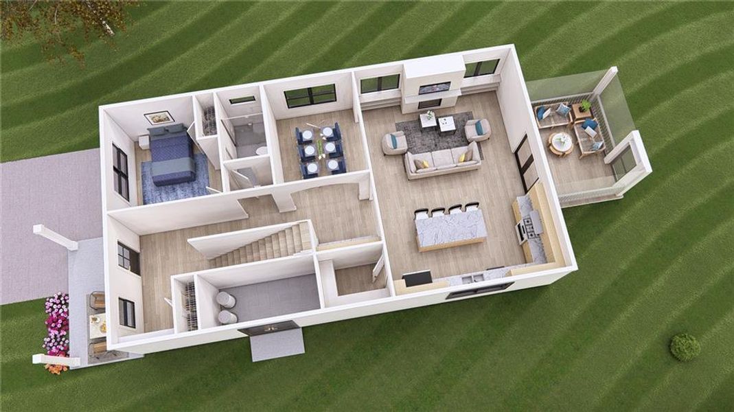 2D floor plan layout of this home in , Scottdale, GA (Image 4).