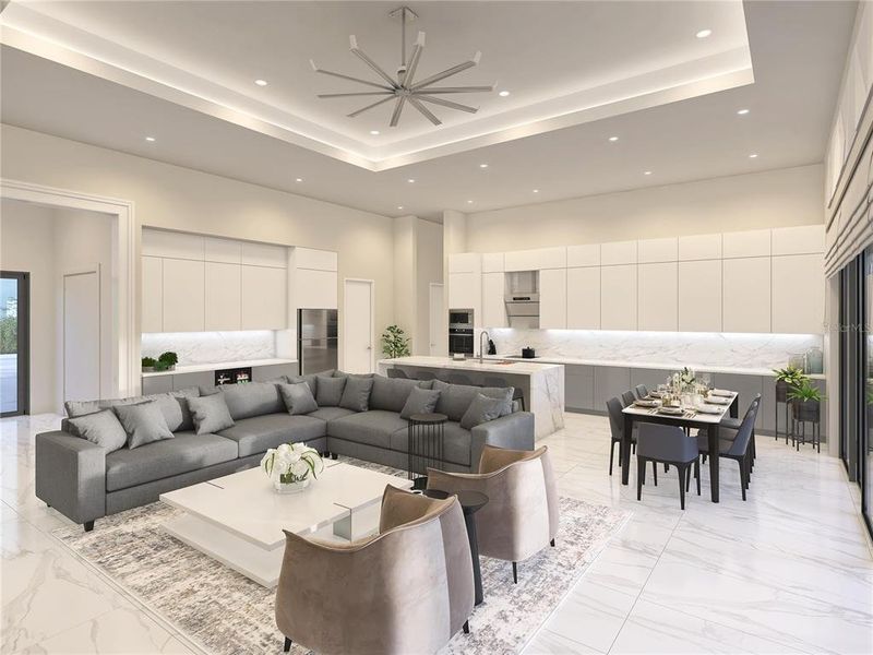 Furnished interior view inside a new home in , Port Charlotte (Image 16). Furnished interior view inside a new home in , Port Charlotte (Image 16).