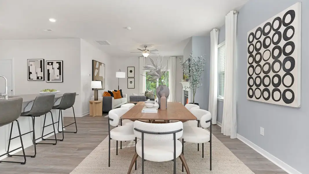 Furnished interior view inside a new home in Wallace Springs, Statesville (Image 7).