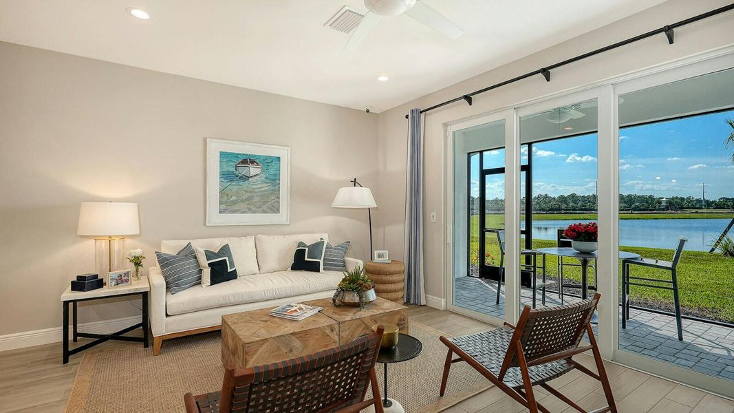 Furnished interior view inside a new home in SkySail Real Estate and Homes for Sale in Naples, FL - Neal Communities, Naples (Image 7). Furnished interior view inside a new home in SkySail Real Estate and Homes for Sale in Naples, FL - Neal Communities, Naples (Image 7).