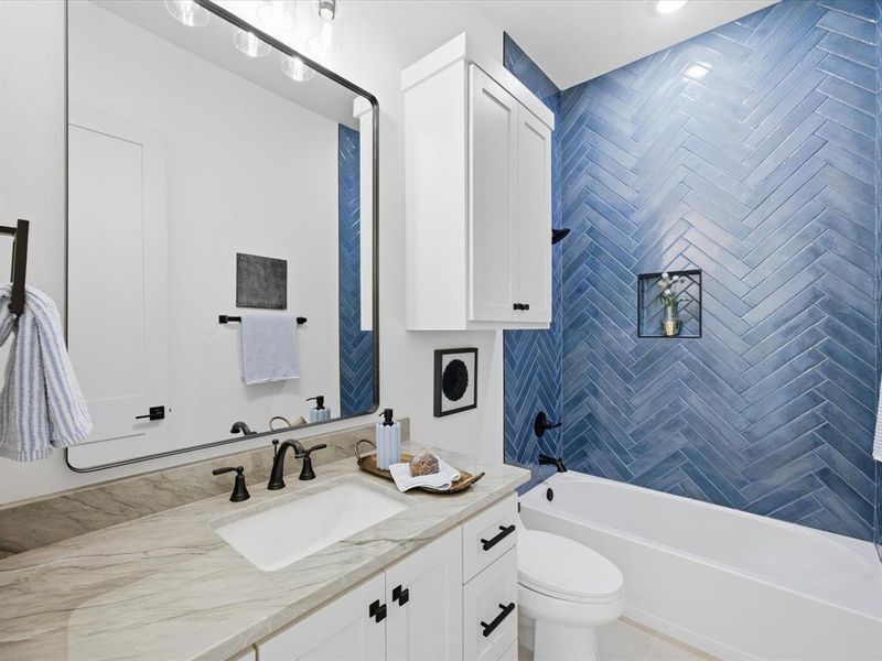 Furnished interior view inside a new home in , Midlothian (Image 26). Furnished interior view inside a new home in , Midlothian (Image 26).