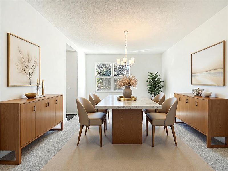 Furnished interior view inside a new home in , Tampa (Image 5).