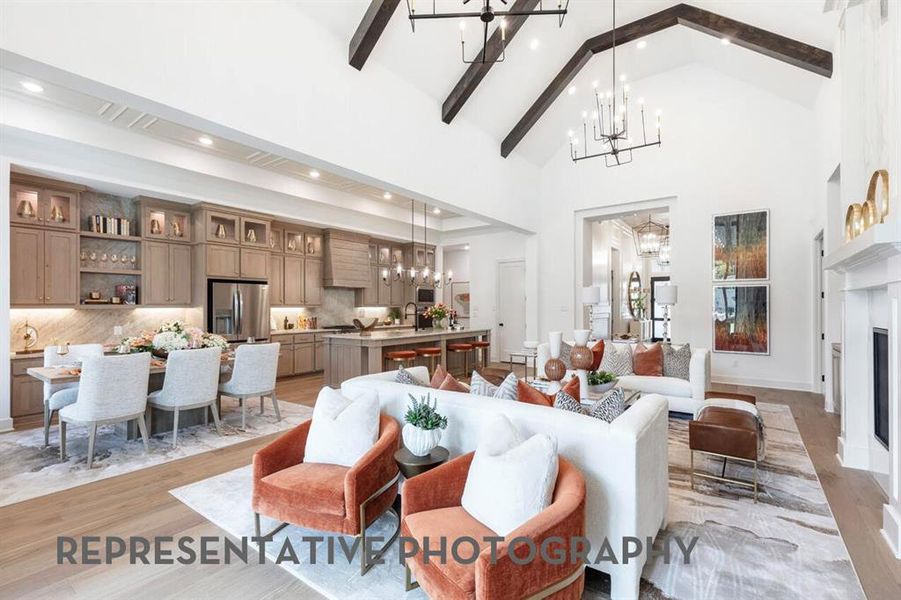 Furnished interior view inside a new home in Furst Ranch, Flower Mound (Image 18).