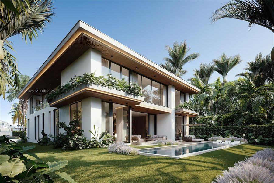 Exterior details and patio area of a home in , Golden Beach (Image 3).