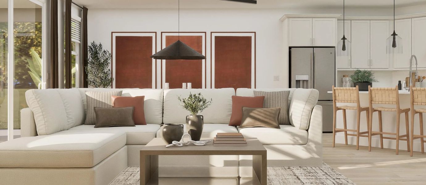 Representative furnished interior of a home built from the Sage Plan 4022 by Lennar in Saddleback, Peoria (Image 4).