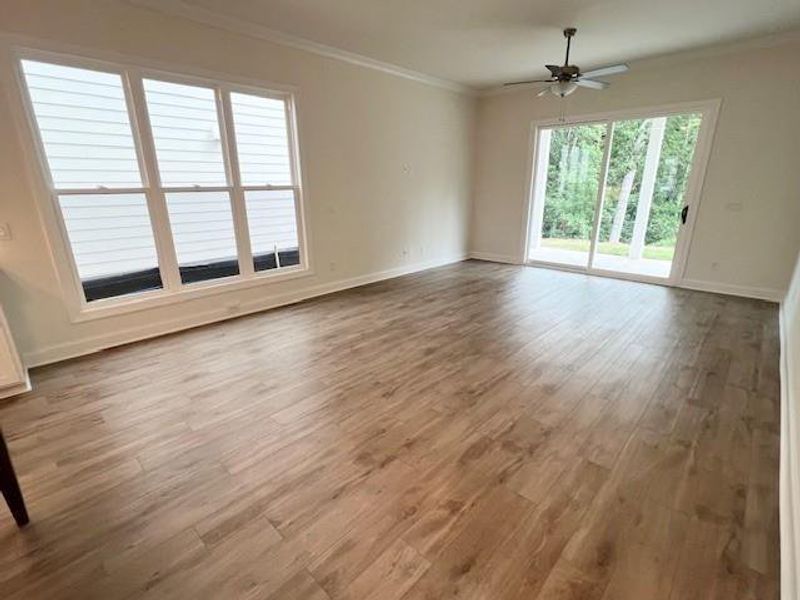 Spacious, unfurnished interior of a new home in Palisades Single Family, Cumming (Image 35). Spacious, unfurnished interior of a new home in Palisades Single Family, Cumming (Image 35).