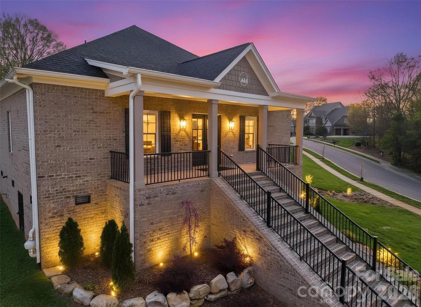 Exterior details and patio area of a home in , Hickory (Image 26).