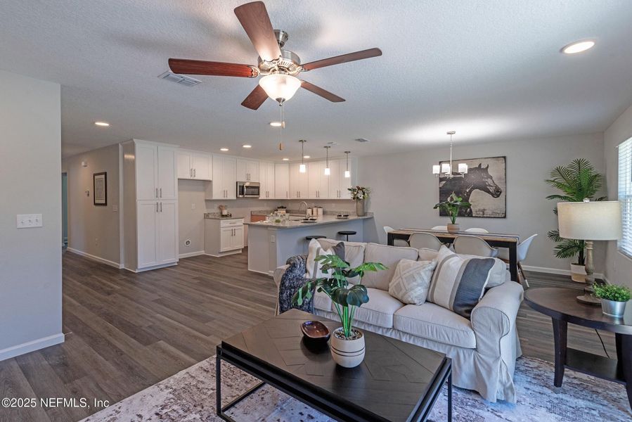 Furnished interior view inside a new home in , Jacksonville (Image 26). Furnished interior view inside a new home in , Jacksonville (Image 26).