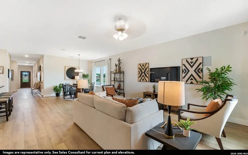 Furnished interior view inside a new home in Mesa Vista, Von Ormy (Image 14).