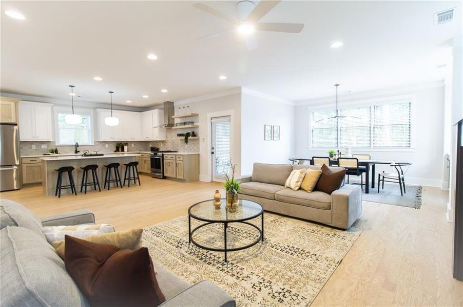 Furnished interior view inside a new home in , Scottdale (Image 14). Furnished interior view inside a new home in , Scottdale (Image 14).