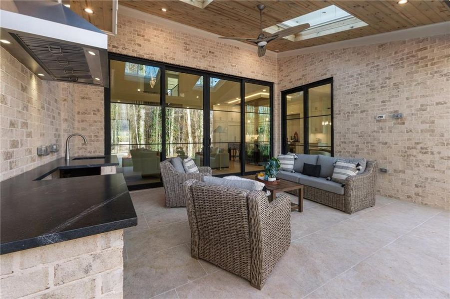 Exterior details and patio area of a home in , Alpharetta (Image 32).