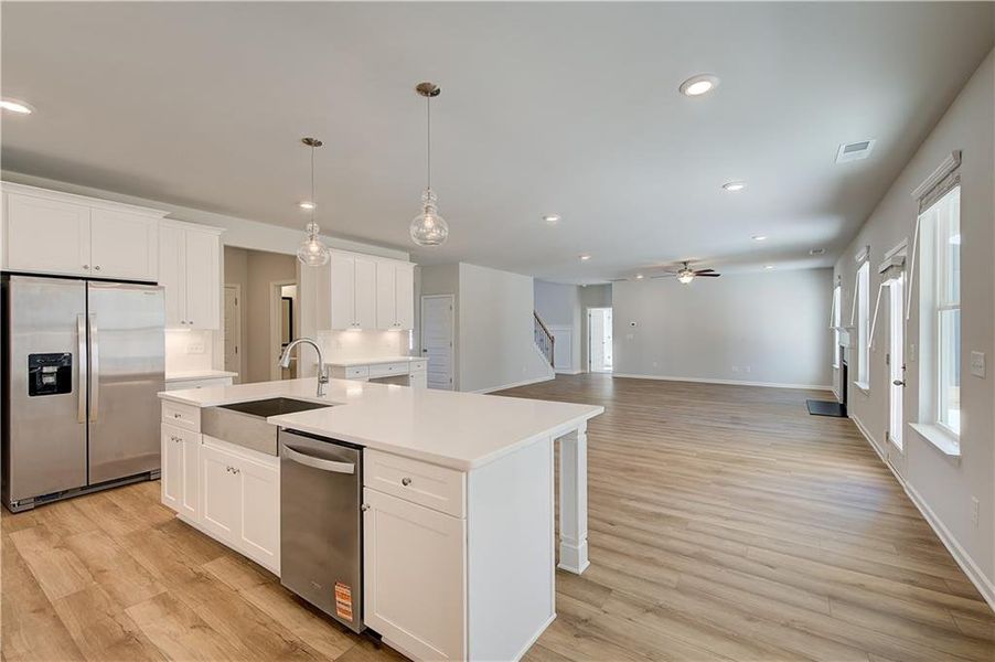 Furnished interior view inside a new home in Riverbend Overlook, Fayetteville (Image 8).