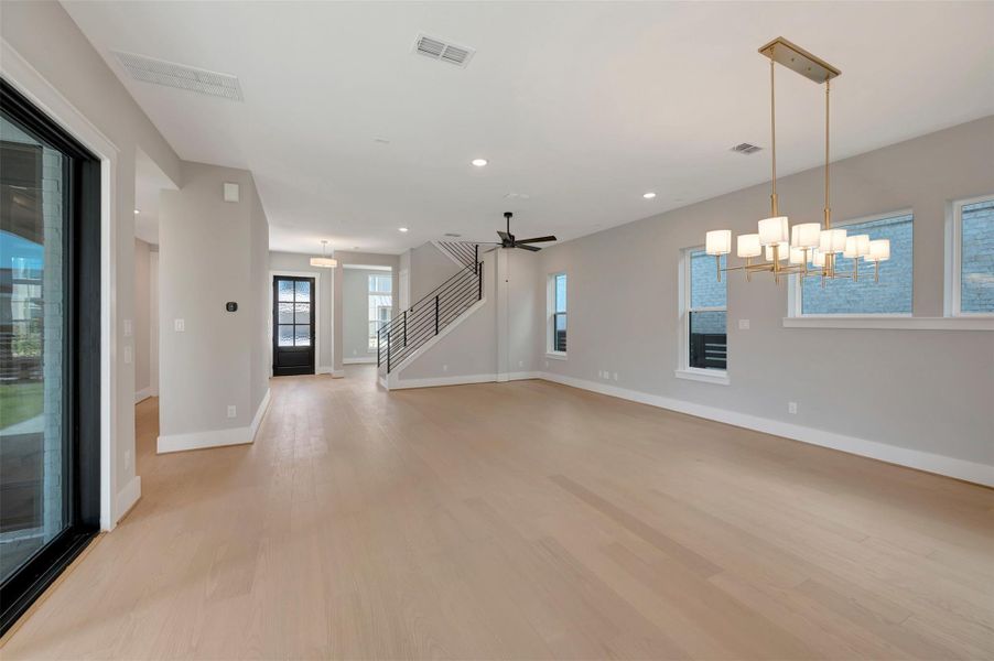 Spacious, unfurnished interior of a new home in Easthaven at Bridgeland Central - Vision Collection, Cypress (Image 15).