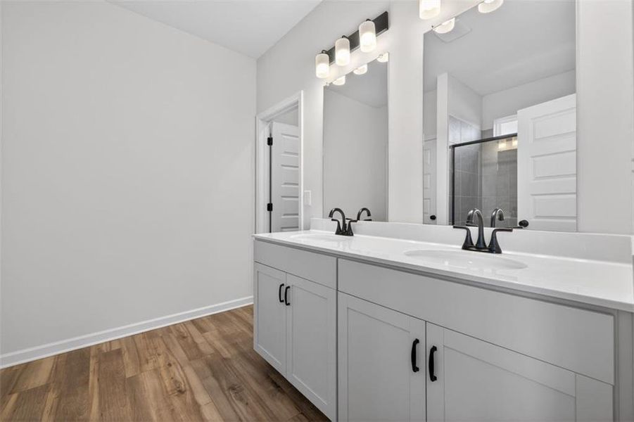 Furnished interior view inside a new home in Franklin Manor, Lawrenceville (Image 10).