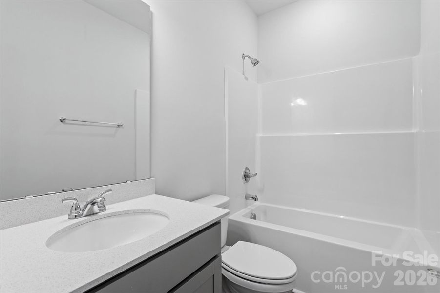 Furnished interior view inside a new home in Sloan Station, Charlotte (Image 10).