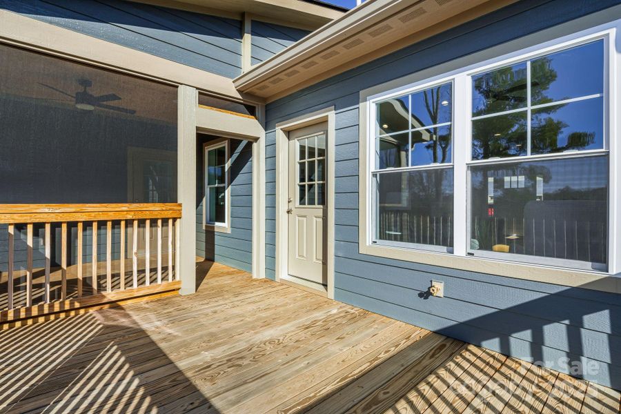 Exterior details and patio area of a home in , Weaverville (Image 24).