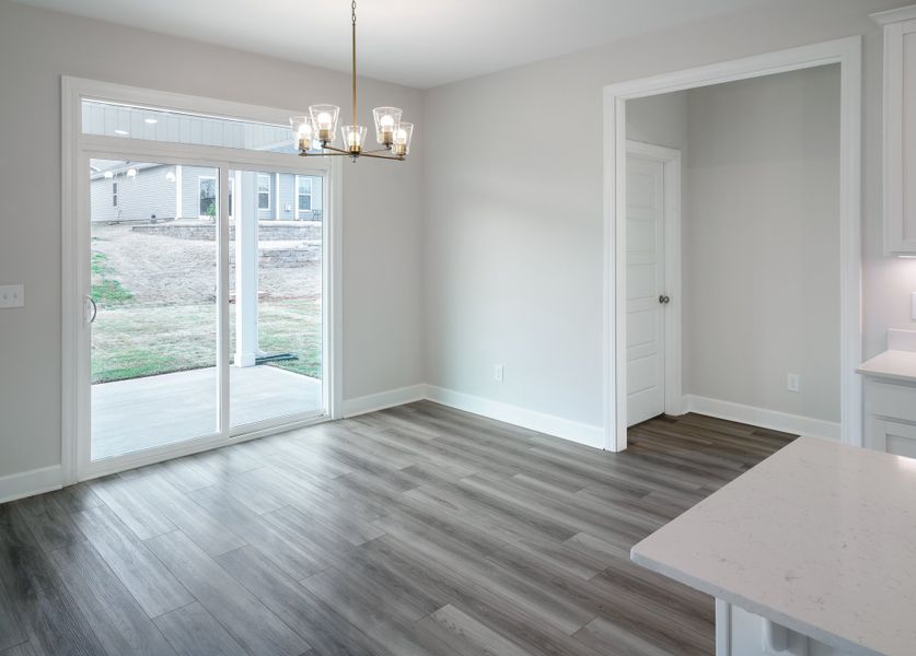 Representative unfurnished interior of a home built from the The McKee Manor by Cothran Homes in Holly Ridge, Greenville (Image 23). Representative unfurnished interior of a home built from the The McKee Manor by Cothran Homes in Holly Ridge, Greenville (Image 23).