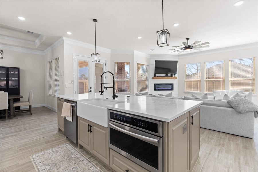 Furnished interior view inside a new home in Bentwater, Montgomery (Image 10).