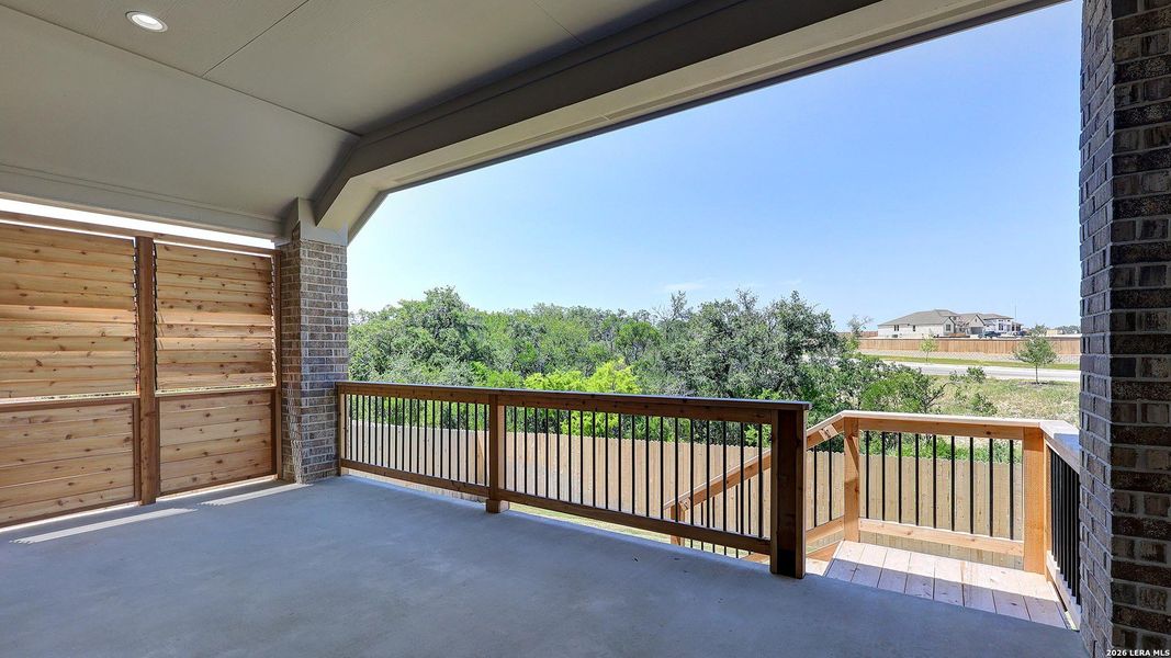 Exterior details and patio area of a home in Ladera, San Antonio (Image 4).