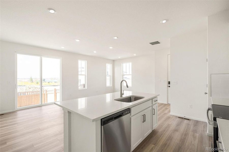 Furnished interior view inside a new home in , Aurora (Image 5). Furnished interior view inside a new home in , Aurora (Image 5).