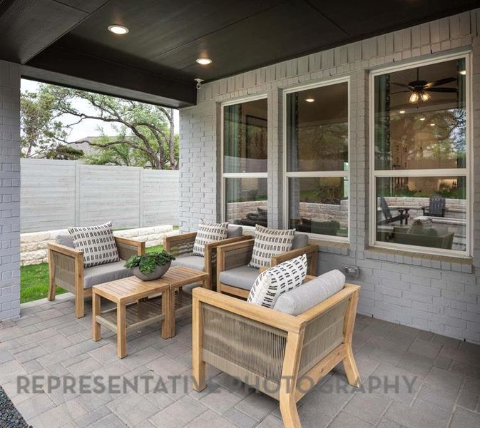 Exterior details and patio area of a home in Gateway Village - The Reserve: 50ft. lots, Denison (Image 21).