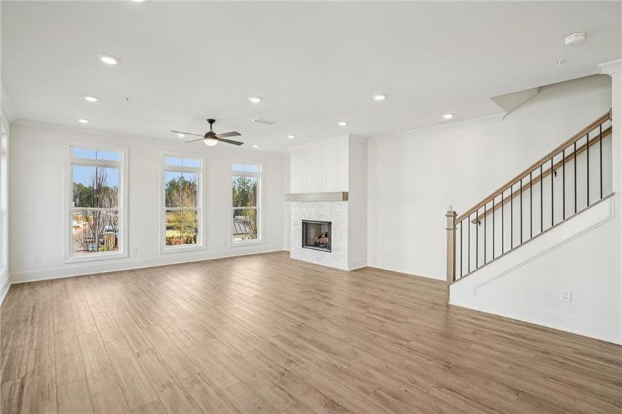 Spacious, unfurnished interior of a new home in IveyBrooke, Alpharetta (Image 21).